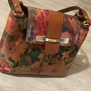 Patricia Nash Larone Shoulder Bag Multi-Oxblood